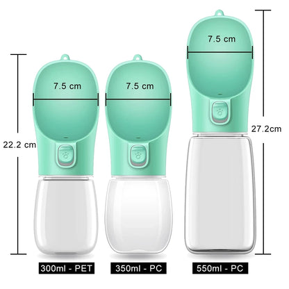 Portable Dog Water Bottle Leakproof Outdoor Bowl