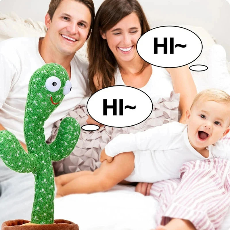 Talking Dancing Cactus Toy Voice Repeating Plush Doll