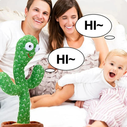 Talking Dancing Cactus Toy Voice Repeating Plush Doll