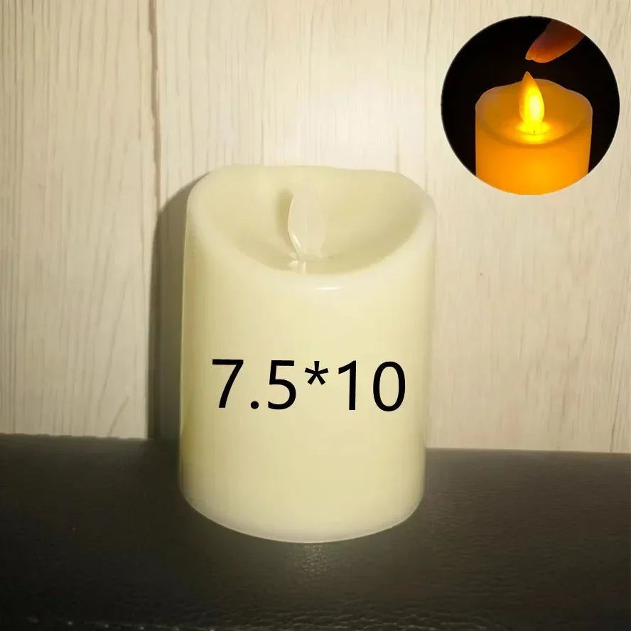 1~10PCS Swing LED Candles Flameless Flickering Light Flameless Candle for Christmas Wedding Decor Birthday Party Supplie  ﻿