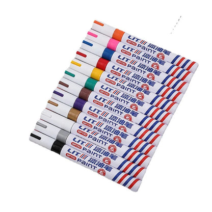 Waterproof Permanent Paint Marker Set 3mm Oil Based Pens