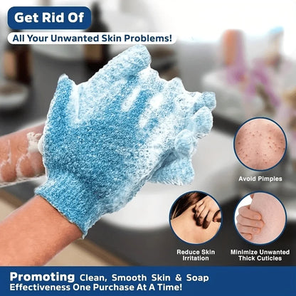 Colourful Exfoliating Gloves Bath Shower Scrub