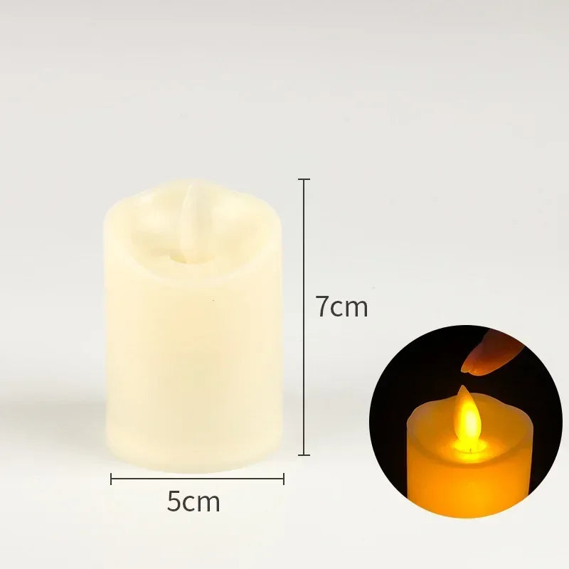 1~10PCS Swing LED Candles Flameless Flickering Light Flameless Candle for Christmas Wedding Decor Birthday Party Supplie  ﻿