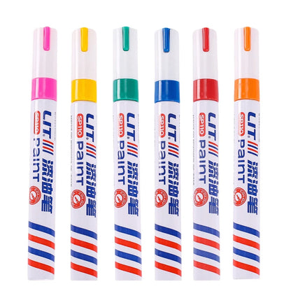 Waterproof Permanent Paint Marker Set 3mm Oil Based Pens