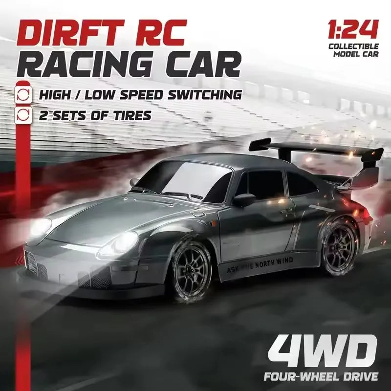 1:24 4WD RC Drift Car Mini 4x4 Remote Control Model
