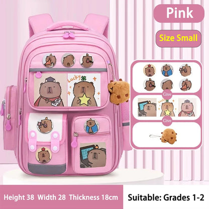 Waterproof Student School Backpack Large Capacity Ergonomic Rucksack