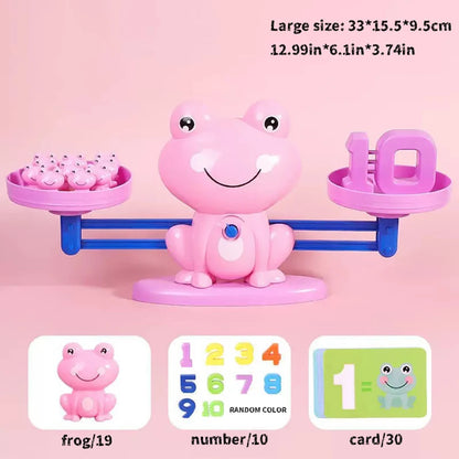 Frog Math Balance Scale: Early Math Learning Toy for Addition & Subtraction