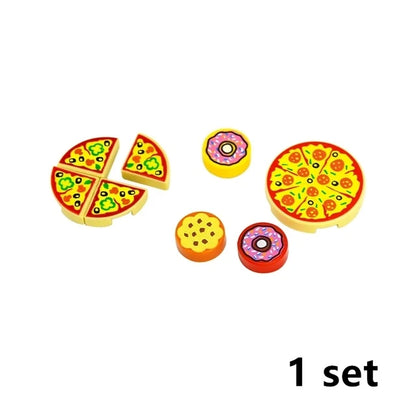 City Food Building Blocks Set Play Food MOC Bricks