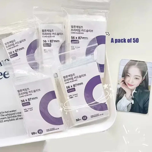 Transparent Idol Card Protective Sleeves Waterproof Holders