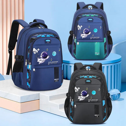 Kids Backpack Children School Bags for Boys Astronaut School Backpack Waterproof Primary Book Bag Mochila Infantil