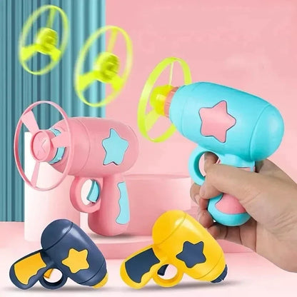 Interactive Cat Flying Disc Launcher Shooting Toy