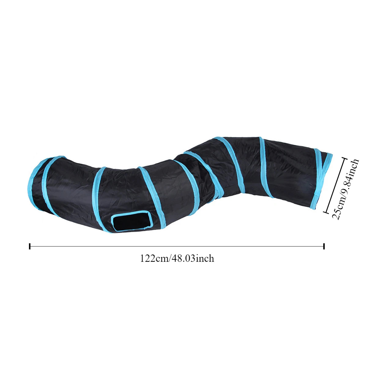 Foldable Cat Tunnel Tube Collapsible Pet Play Tunnel