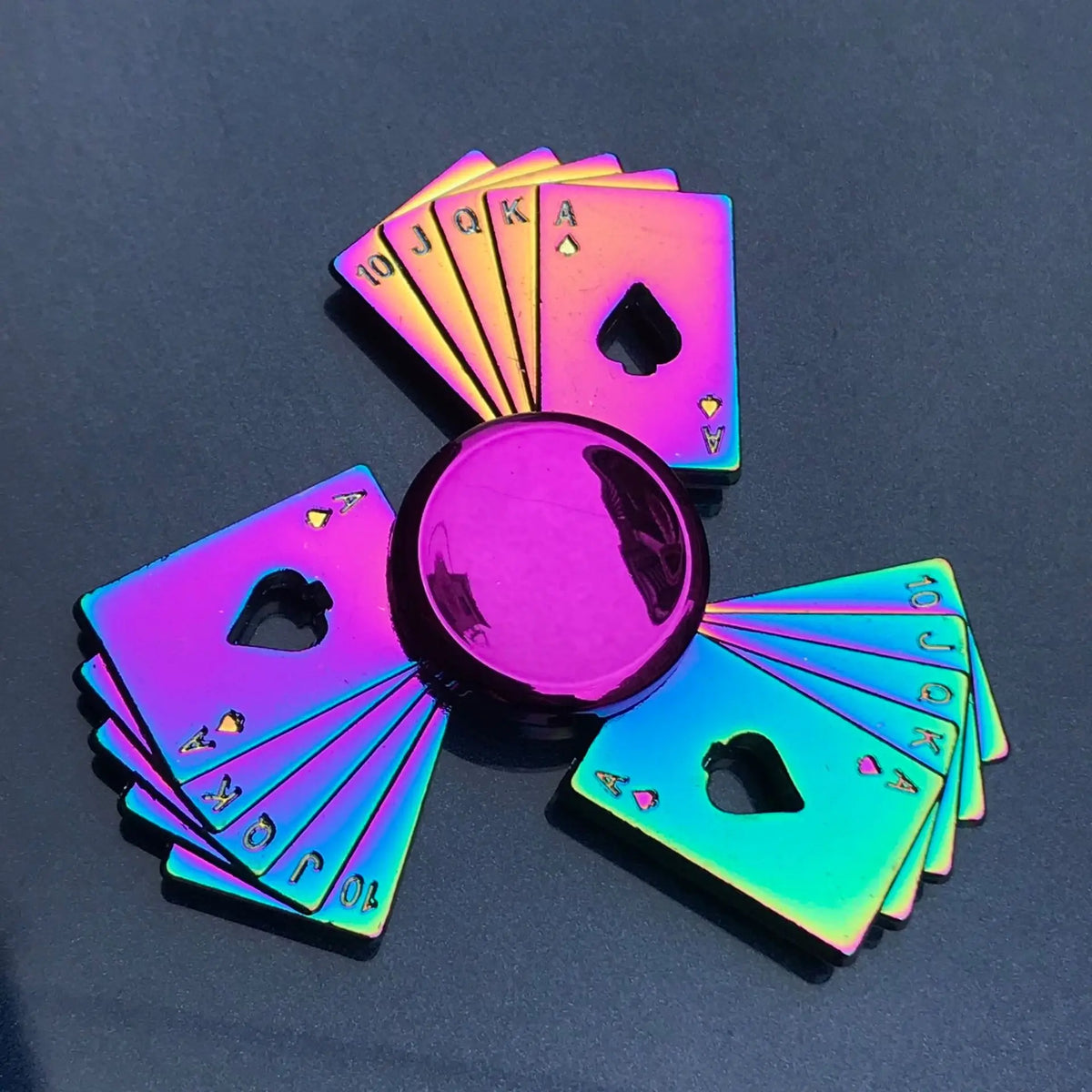 Rainbow Metal Fidget Spinner Colorful High Speed Toy