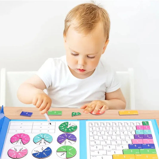 Magnetic Fraction Puzzle Set Montessori Math Teaching Aid