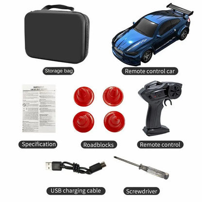 Mini Drift RC Car 1:64 Proportional Remote Control Racing