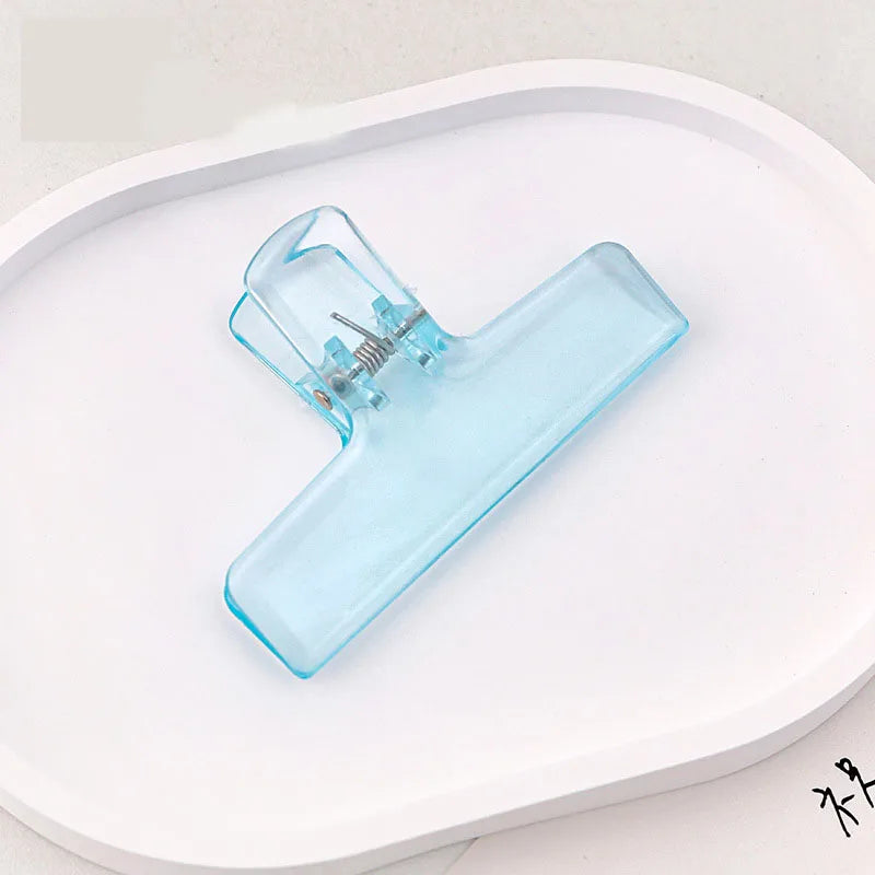 1Pc Creative Transparent Jelly Clip Storage Supplies Stationery School office supplies Storage clip