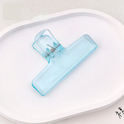 1Pc Creative Transparent Jelly Clip Storage Supplies Stationery School office supplies Storage clip