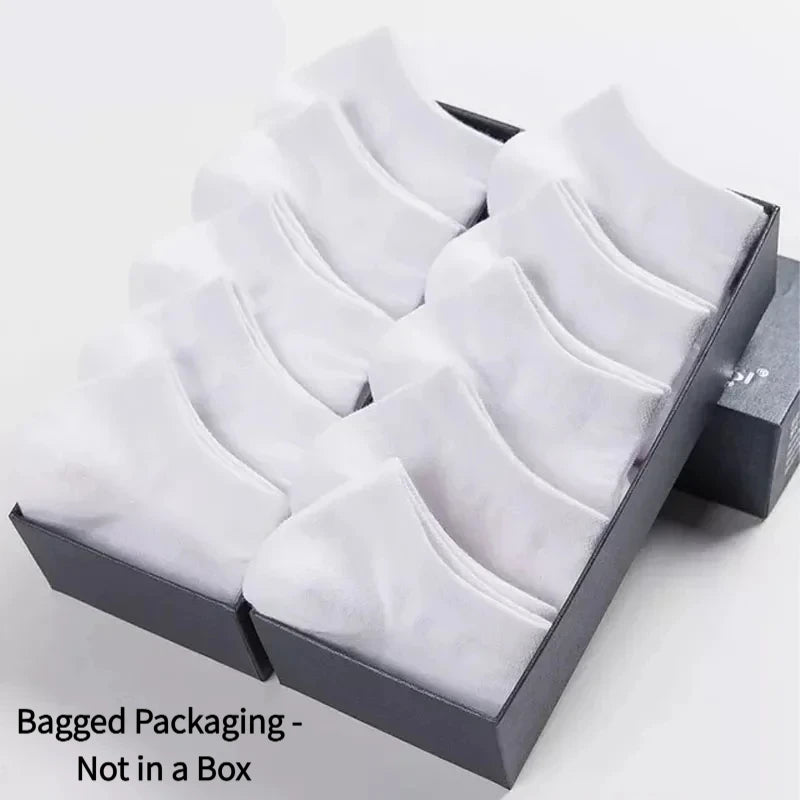 Unisex Ankle Socks Solid Color Cotton Running 10 Pack