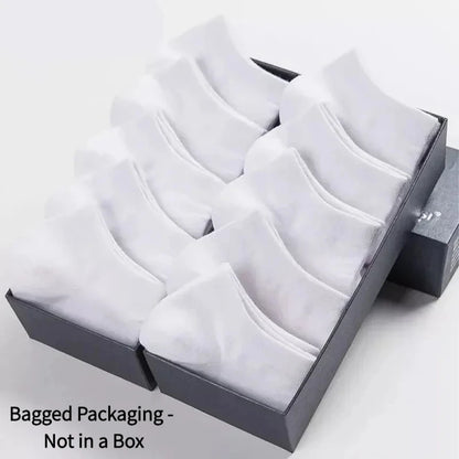 Unisex Ankle Socks Solid Color Cotton Running 10 Pack