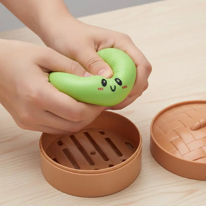 Steamed Bun Squishy Toy Squeezable Sensory Fidget
