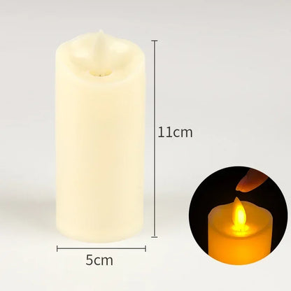 1~10PCS Swing LED Candles Flameless Flickering Light Flameless Candle for Christmas Wedding Decor Birthday Party Supplie  ﻿