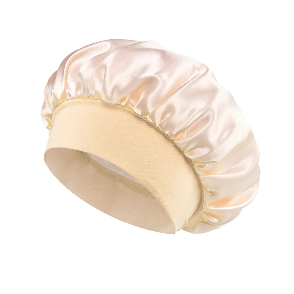 Silk Satin Hair Bonnet Night Sleep Shower Cap Large Wrap