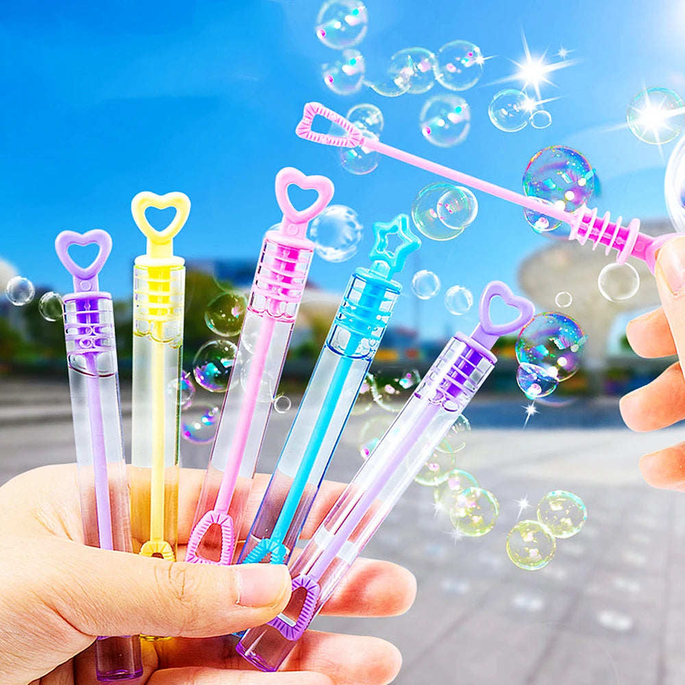 Mini Bubble Tubes Empty Wands Kids Birthday Party Favors