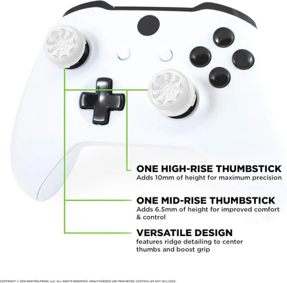 2Pcs Hand Grip Extenders Caps for Xbox Series Game Controller Gamepad Thumb Stick Grips High/Low Rise Covers For Xbox one/One S