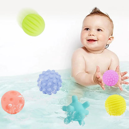 Textured Baby Sensory Ball Set Soft Tactile Massage Balls