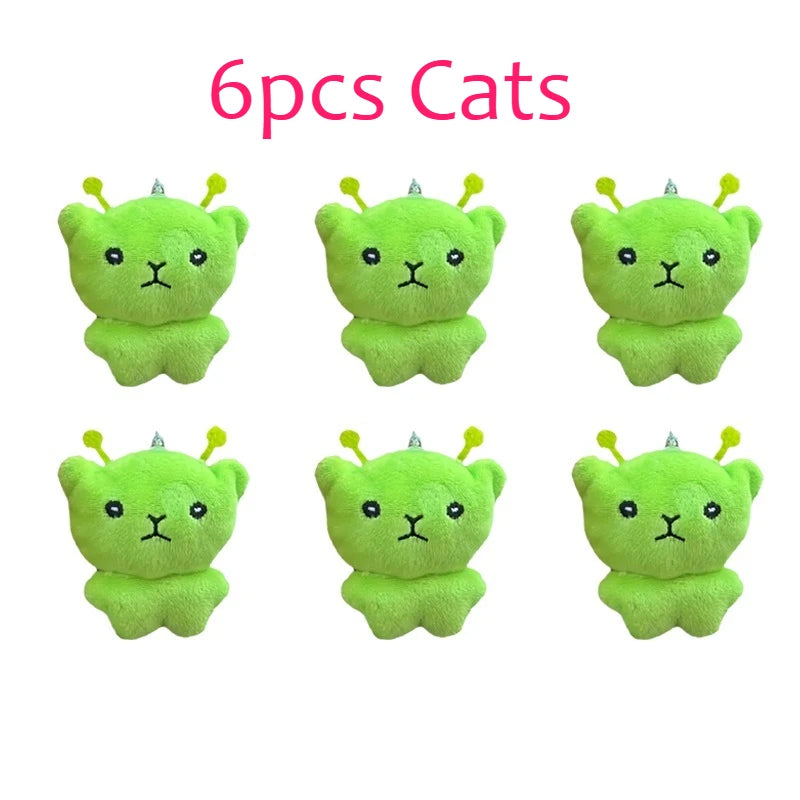 Alien Cat Plush Keychain Mini Soft Bag Pendant Accent