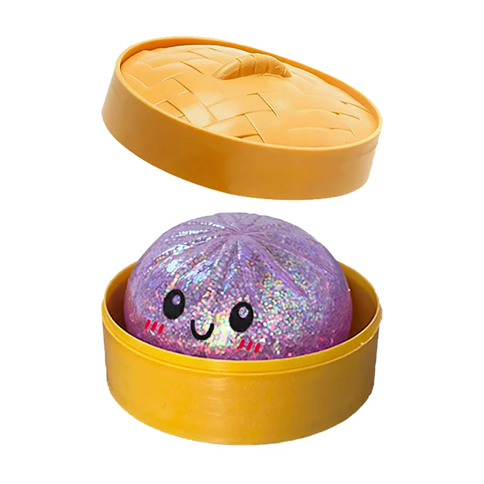 Glitter Dumpling Squishy Toy Sensory Stress Relief Fidget