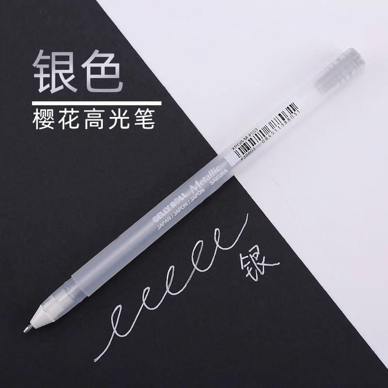 White Gel Pens For Art Opaque Highlight Markers Fine Medium Bold