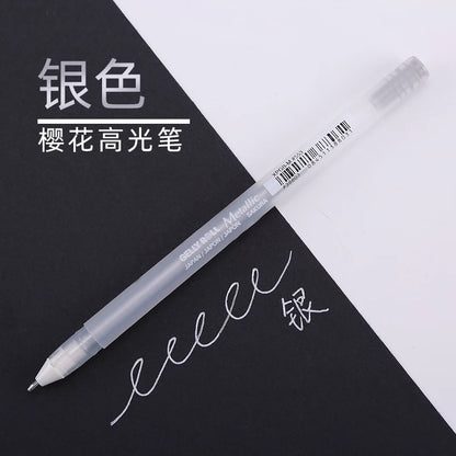 White Gel Pens For Art Opaque Highlight Markers Fine Medium Bold