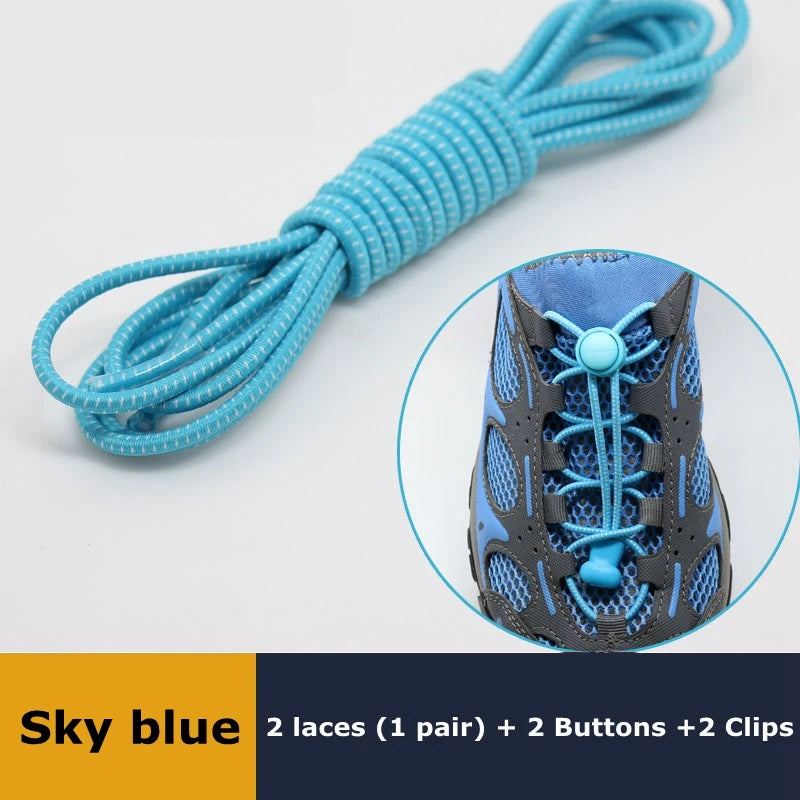 Elastic No Tie Shoe Laces Stretching Lock Lazy Shoestrings
