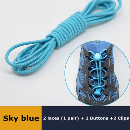 Elastic No Tie Shoe Laces Stretching Lock Lazy Shoestrings
