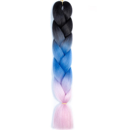 24 Inch Jumbo Braiding Hair Synthetic Afro Ombre Extensions