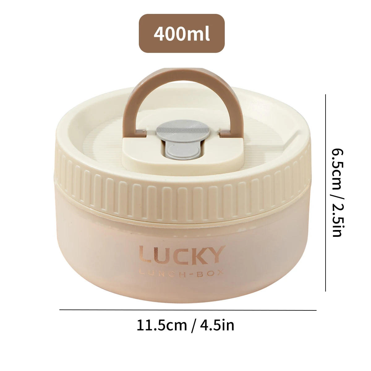 WORTHBUY Transparent Plastic Lunch Box With Handle Microwave Safe Leak-proof Bento Box Portable Food Container For Student Kids