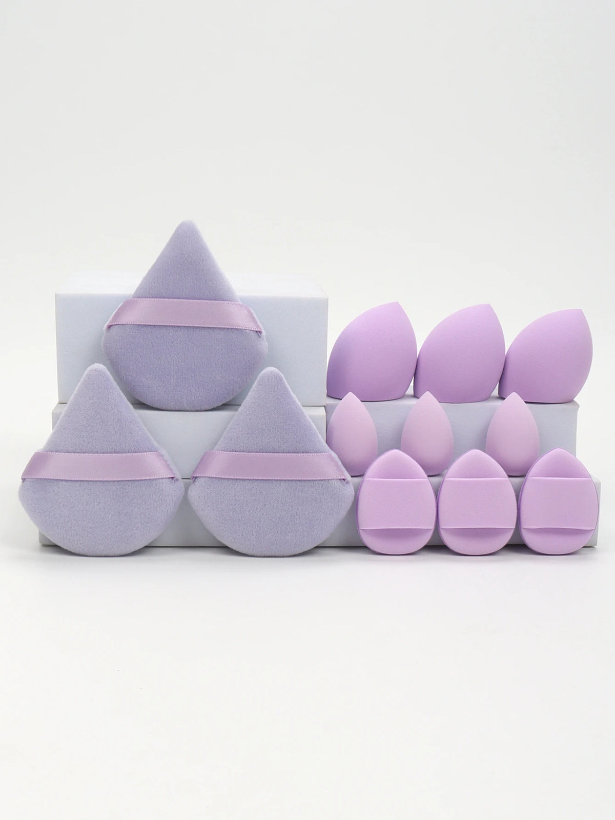 12 Piece All Purpose Makeup Sponge Set Powder Puffs