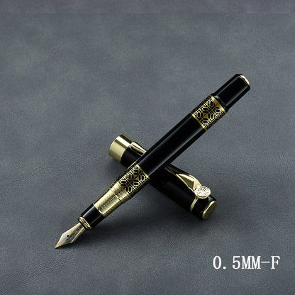 Retro Metal Fountain Pen Replaceable Ink Office Writing Set