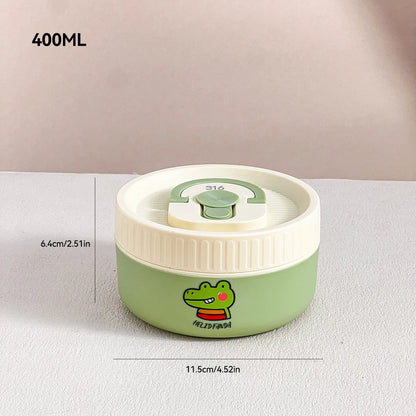 Large Capacity Stainless Steel Thermal Bento Box Cute Insulated Container