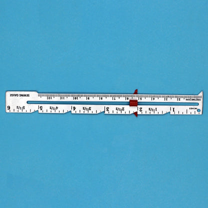 1pc Metal Sliding Guage, Sewing Measuring Tool, Sewing Guage For Quilting And Sewing, Sewing Accessories, Sewing Notions