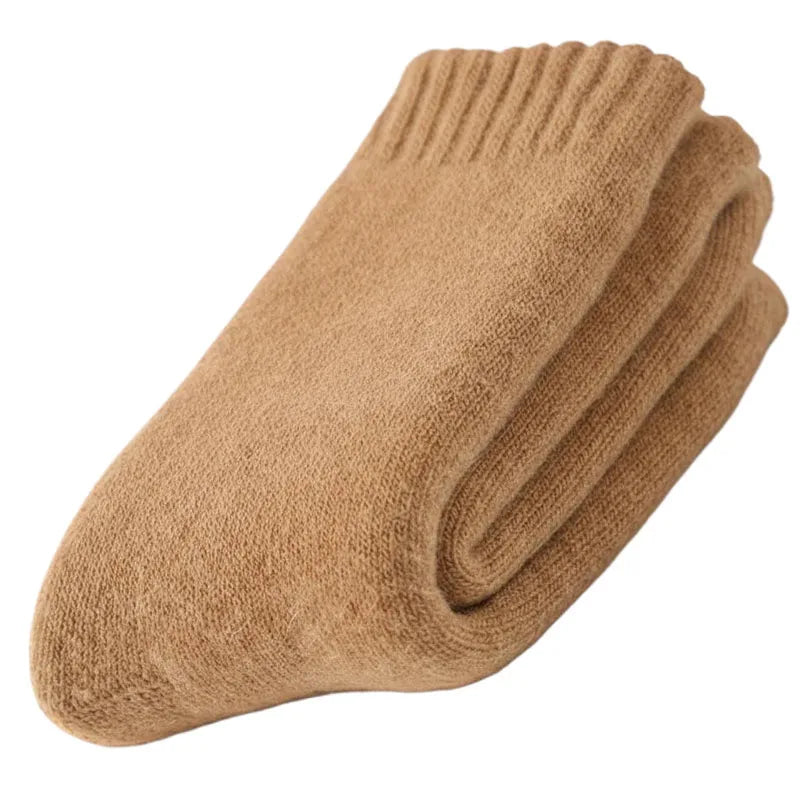 2025 New Winter Super Thicker Warm Socks Wool Male Men Women Socks Solid Socks Merino Wool Socks Against Cold Snow Terry Socks