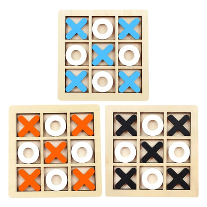 Wooden Tic Tac Toe Game Mini Educational Chess Toy