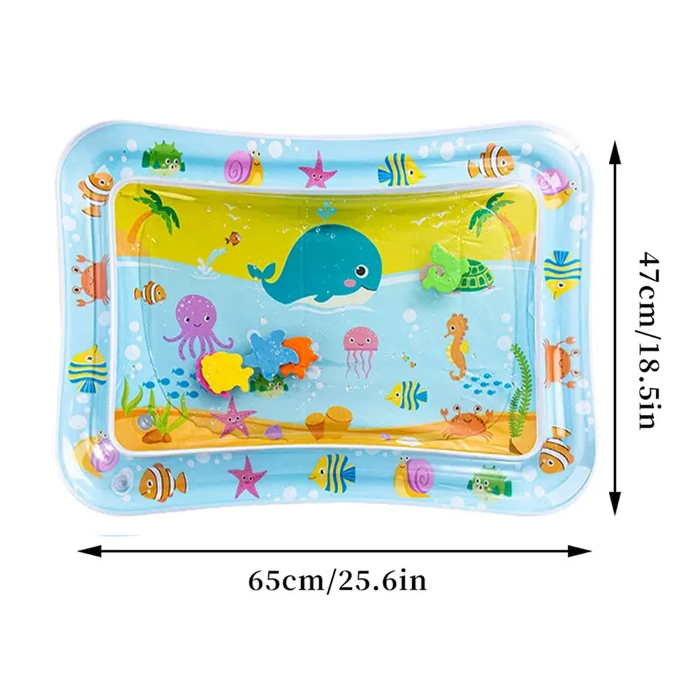 Inflatable Baby Water Play Mat Tummy Time Sensory Pad