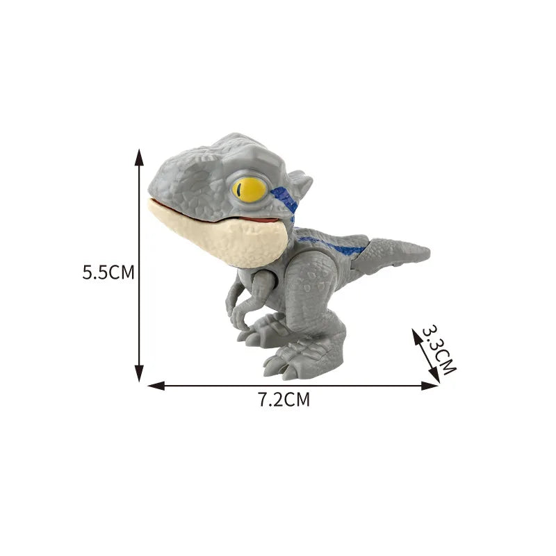 Jurassic Finger Dinosaur Triceratops Tyrannosaurus Model
