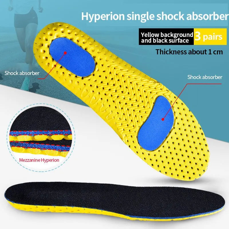 Memory Foam Orthopedic Insoles Breathable Sneakers Cushion