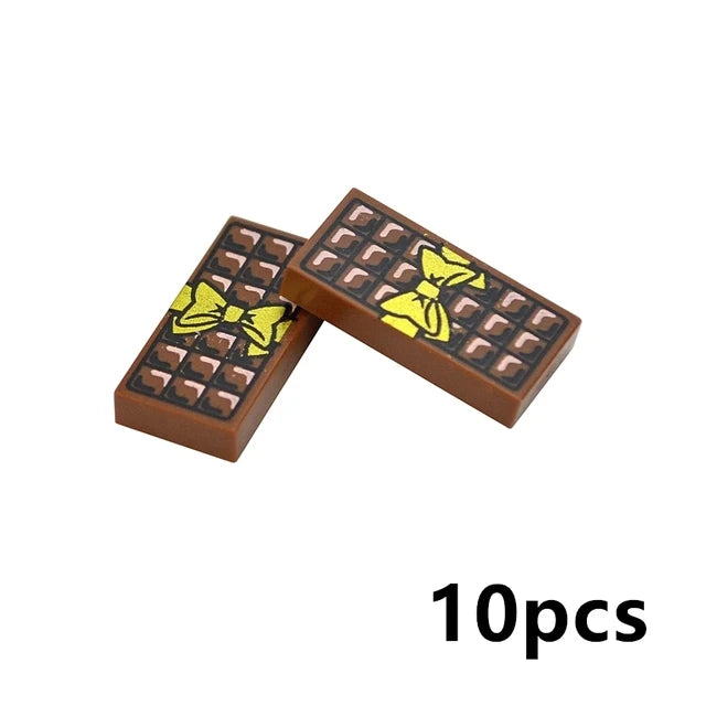 City Food Building Blocks Set Play Food MOC Bricks