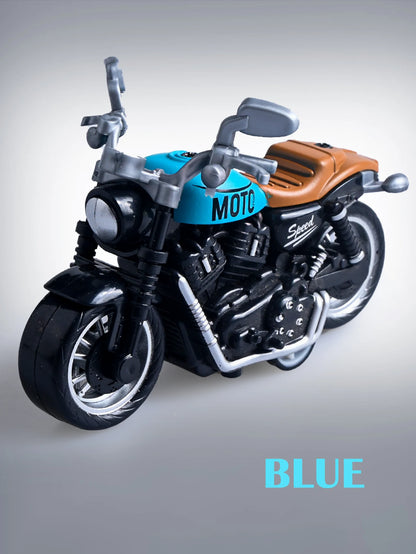 Model Diecast Motocycle Toys Ornament, 1:18/1:36 Car Rotating Rubber Rires Desktop Ornament Gifts
