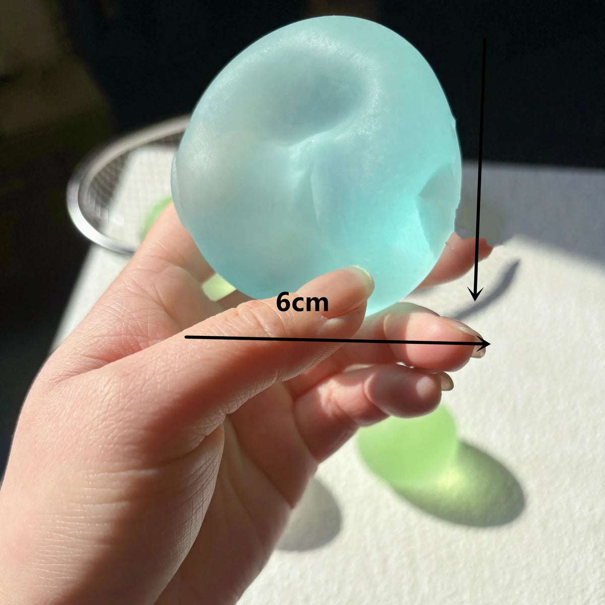 Blue Maltose Squishy Stress Toy for Tactile Sensory Relief