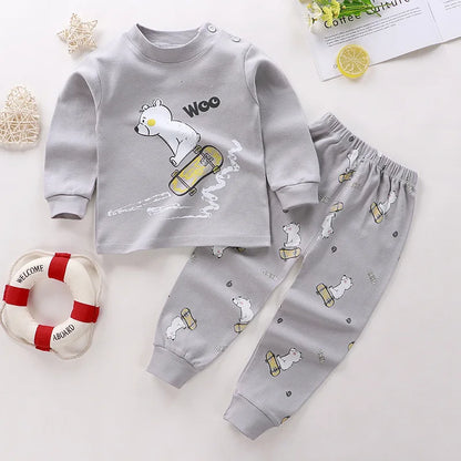 Baby Cotton Home Clothes Pajama Set Childrens Suit